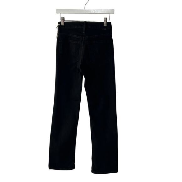 MOTHER JEANS WOMENS 24 TOMCAT STRAIGHT ANKLE STRETCH LASTING IMPRESSION BLACK - Picture 6 of 14